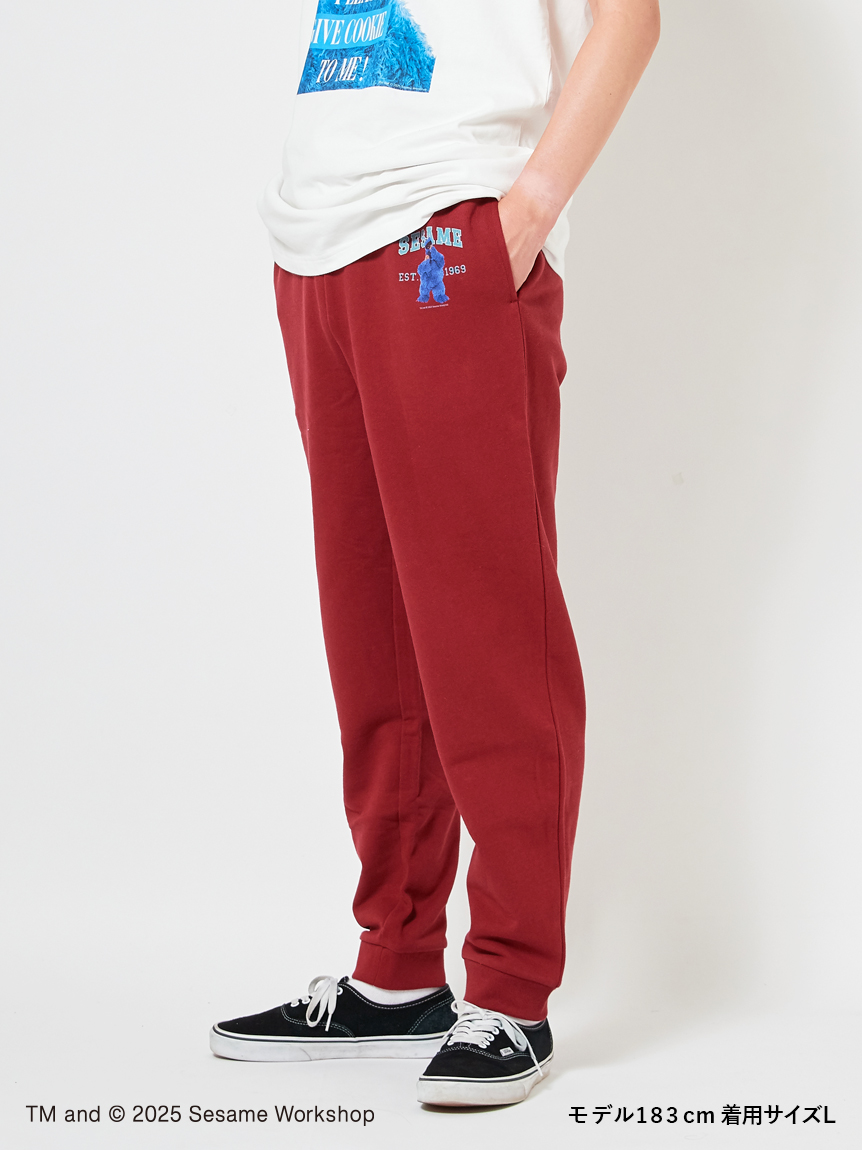 UNISEX】カレッジロゴ 裏毛ロングパンツ(ボトムス)｜SESAME STREET
