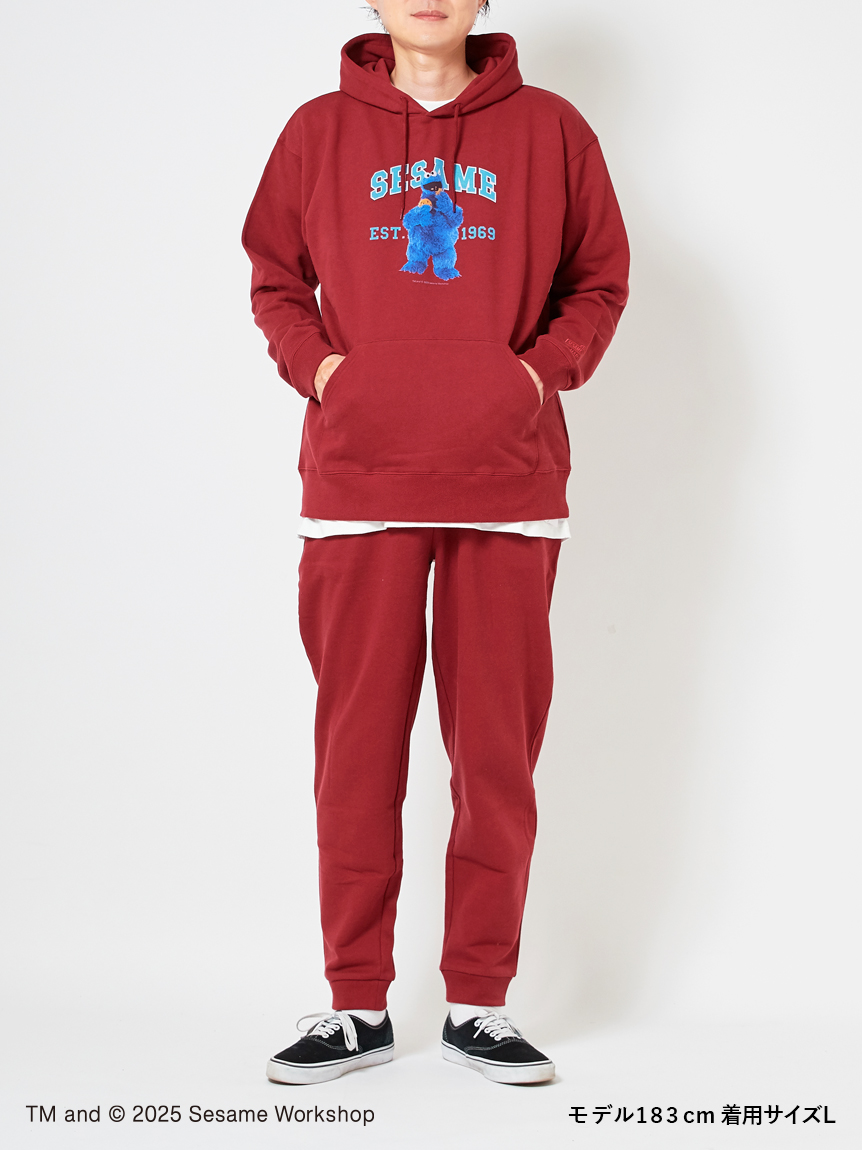 UNISEX】カレッジロゴ 裏毛ロングパンツ(ボトムス)｜SESAME STREET