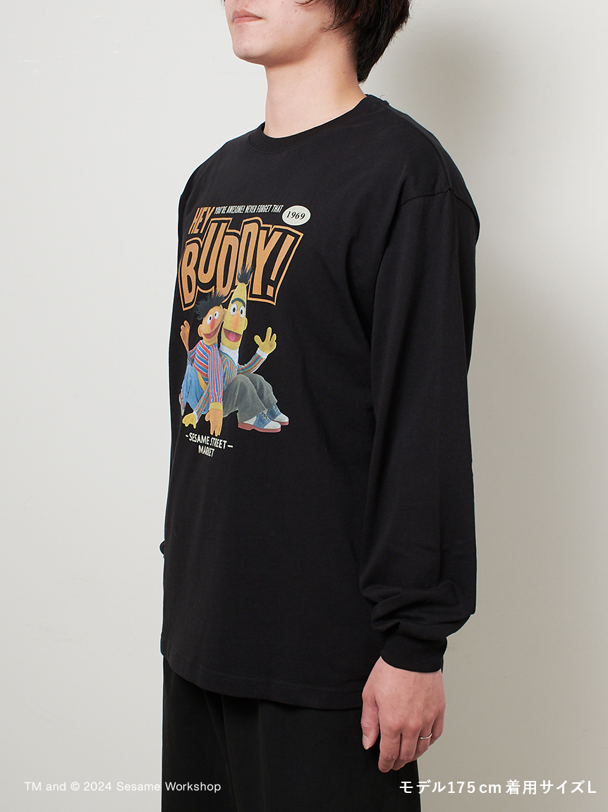 UNISEX】フォトプリントロングTシャツ_BUDDY(トップス)｜SESAME