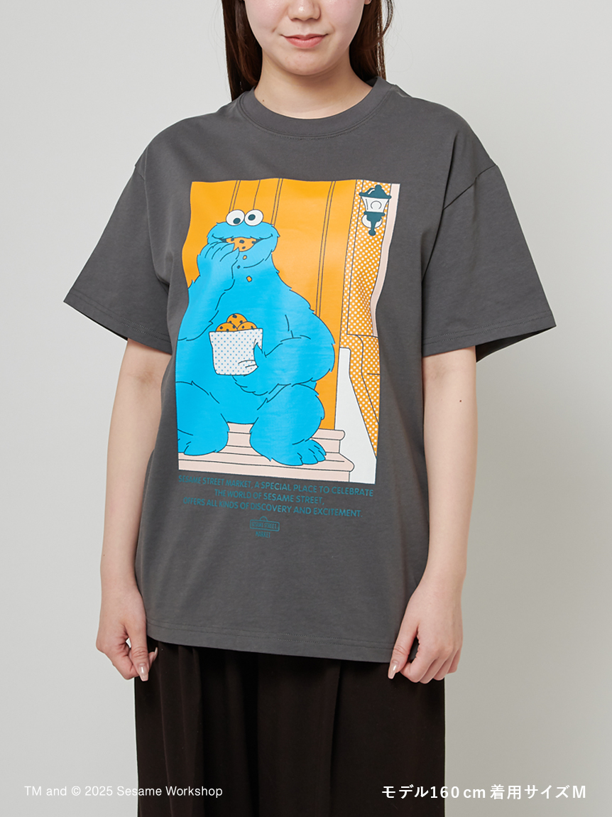UNISEX】クッキーモンスター アートTシャツ（NOM）(Tシャツ