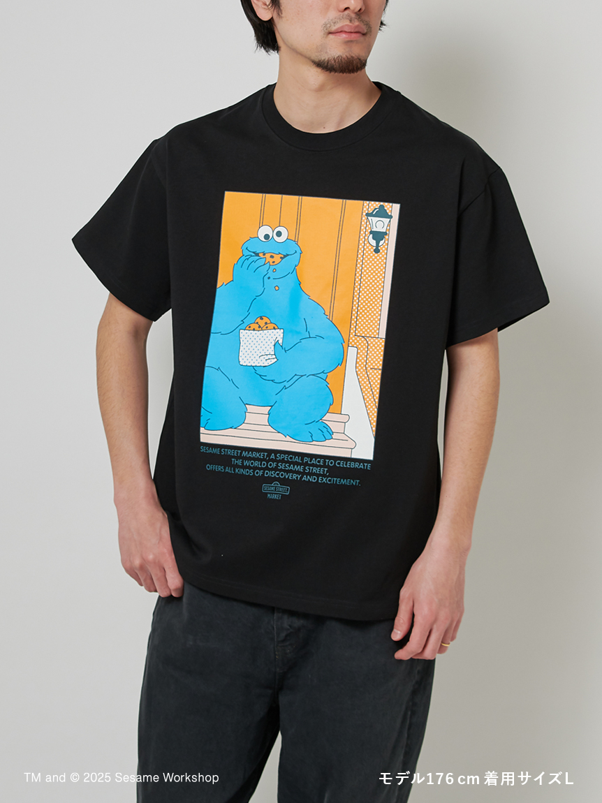 UNISEX】クッキーモンスター アートTシャツ（NOM）(トップス)｜SESAME