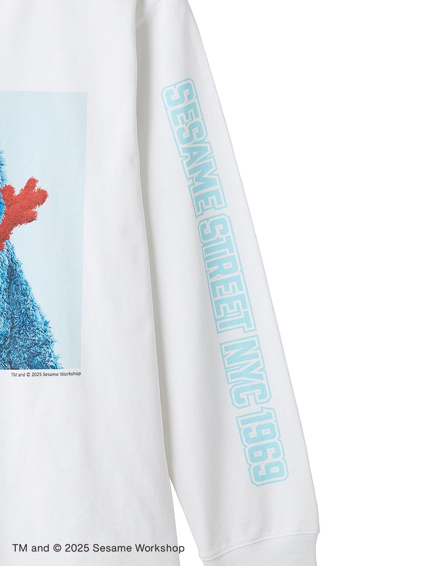 セサミストリートマーケット　ロンT UNISEX】モノクロフォトロングスリーブTシャツ（Tシャツ