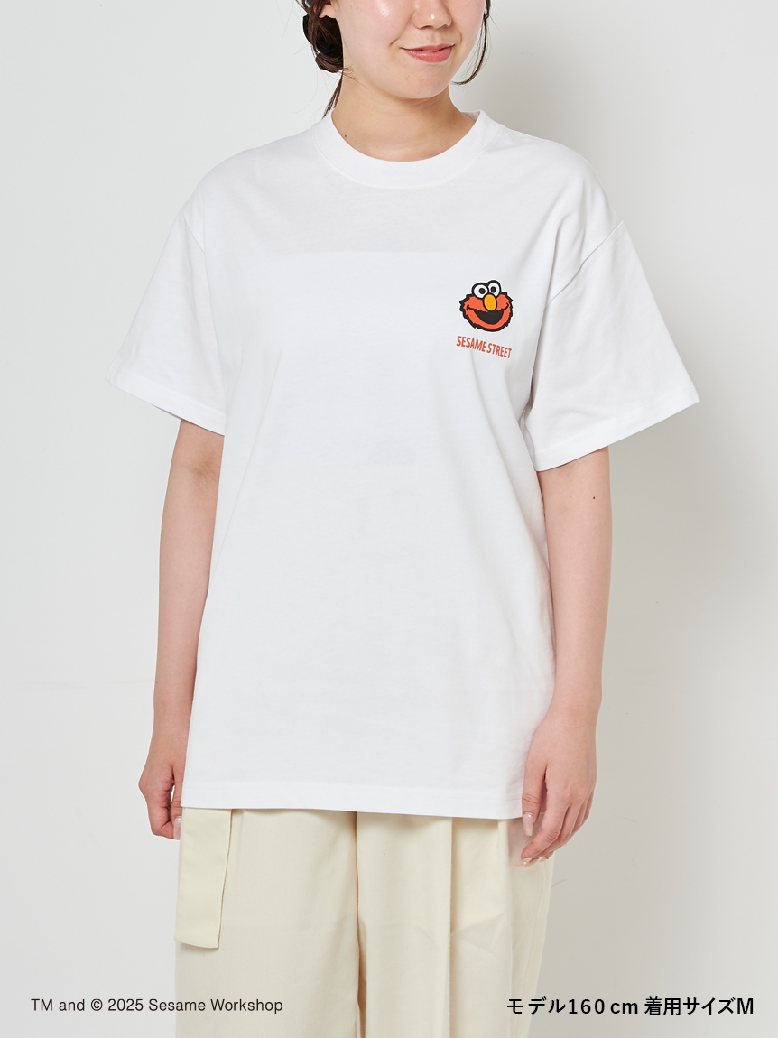 UNISEX】キャラクターアートTシャツ（ELMO＆FRIENDS）(トップス