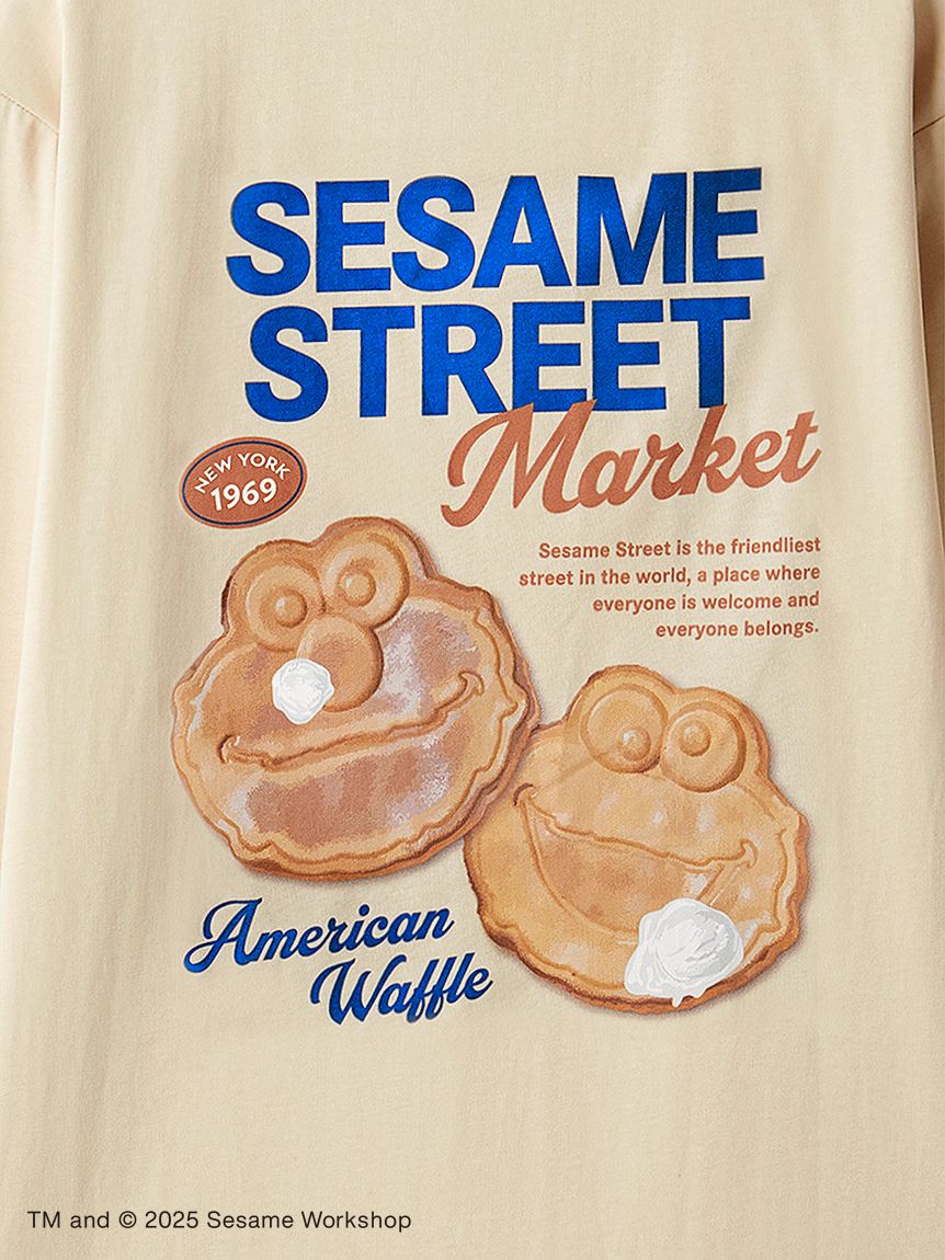 CAFE SWEETS】【UNISEX】ロングTシャツ（WAFFLE）(トップス)｜SESAME