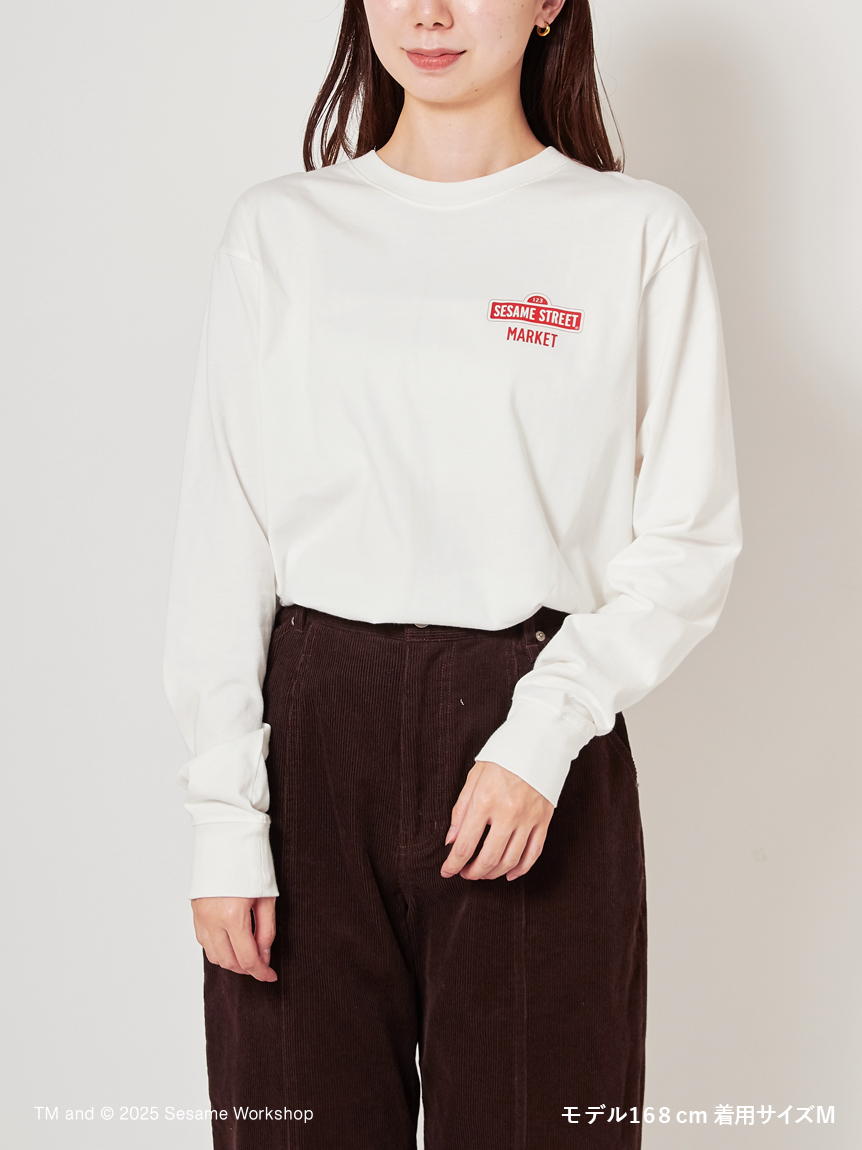 CAFE SWEETS】【UNISEX】ロングTシャツ（WAFFLE）(トップス)｜SESAME