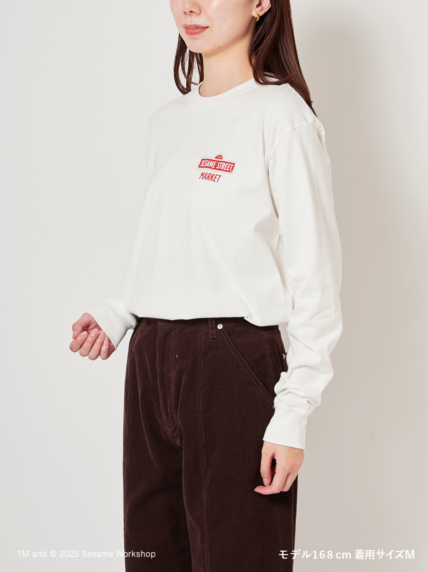 CAFE SWEETS】【UNISEX】ロングTシャツ（WAFFLE）(トップス)｜SESAME
