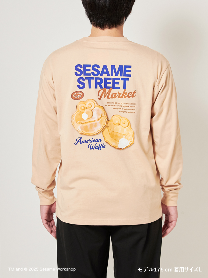 CAFE SWEETS】【UNISEX】ロングTシャツ（WAFFLE）(トップス)｜SESAME