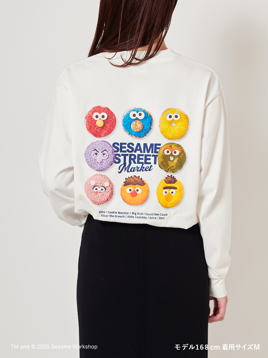 CAFE SWEETS】【UNISEX】ロングTシャツ（DONUT）(トップス)｜SESAME
