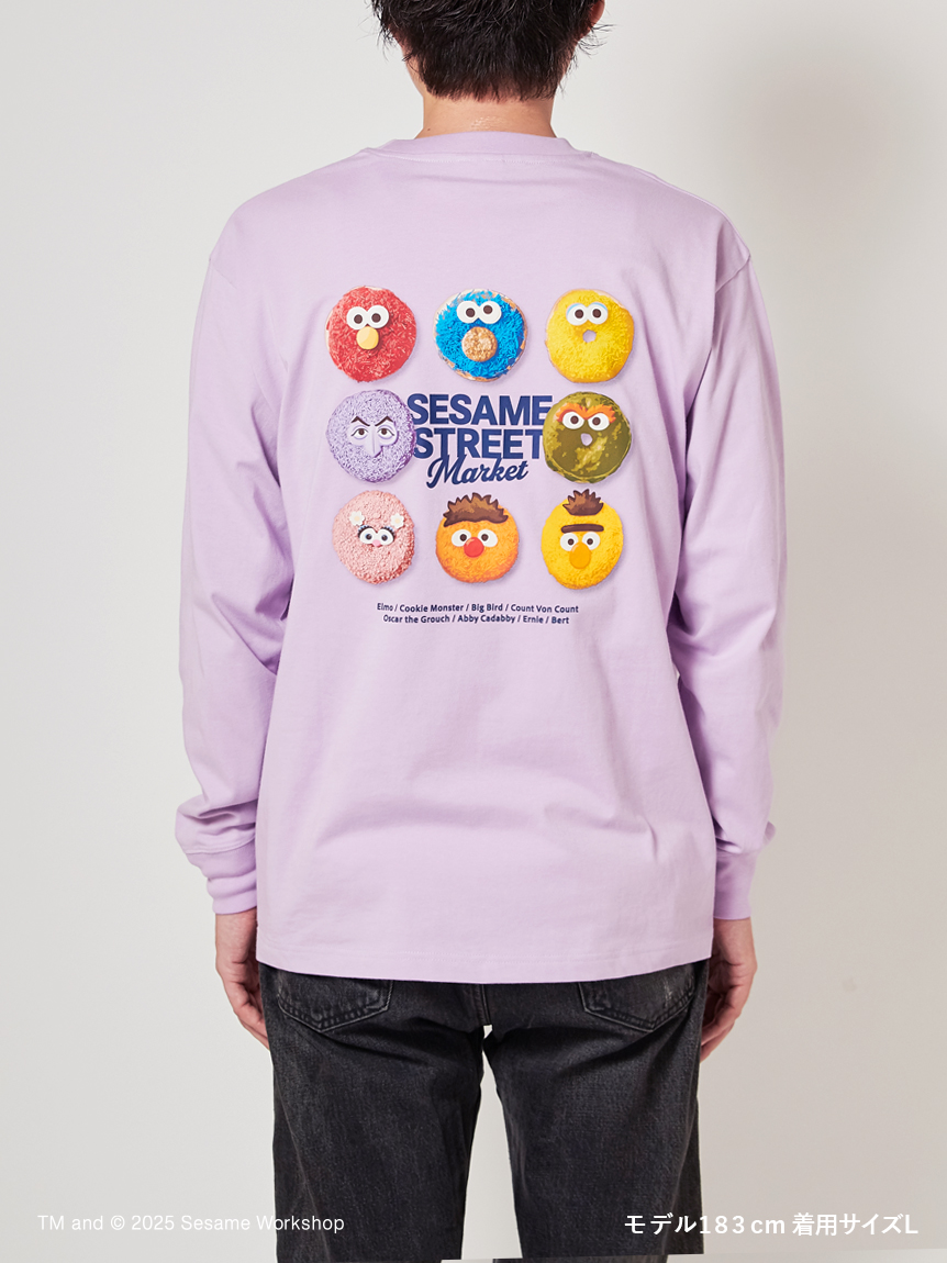 CAFE SWEETS】【UNISEX】ロングTシャツ（DONUT）(トップス)｜SESAME