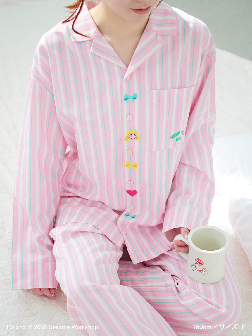 RELAXING TIME】プリントオックスパジャマ(ルームウエア)｜SESAME
