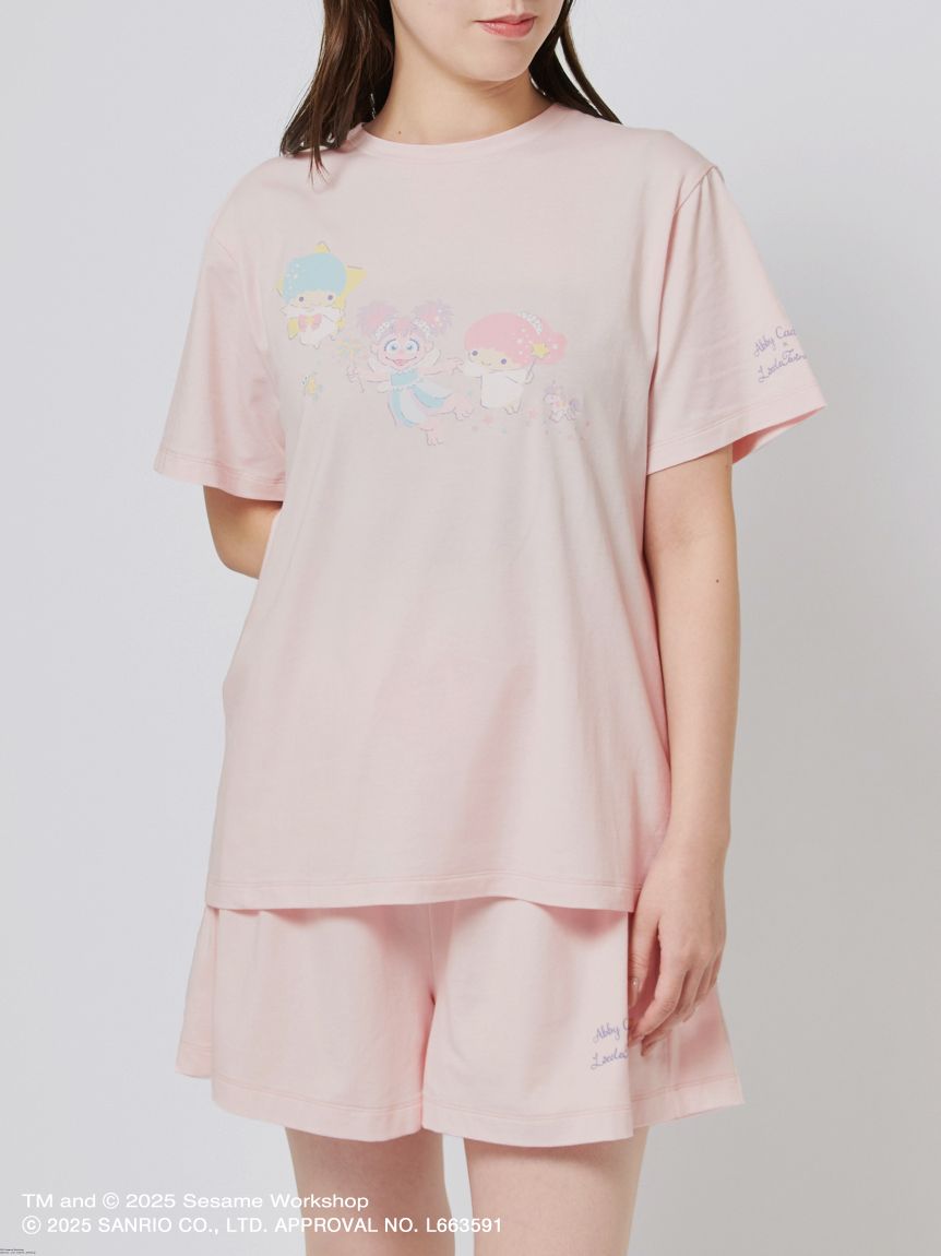 アビー×リトルツインスターズ】Tシャツ＆ショートパンツSET(ルーム