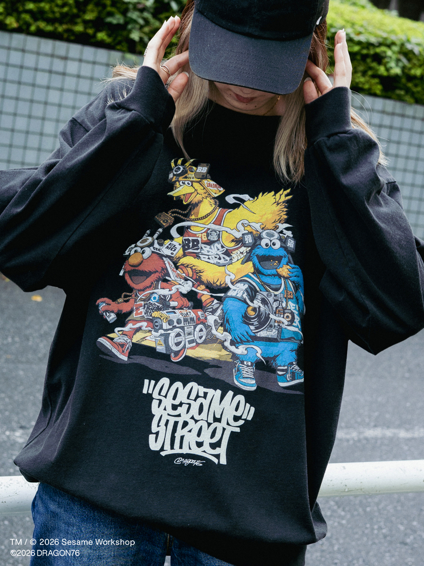 UNISEX】【SESAME STREET MARKET×Dragon76】グラフィックロング