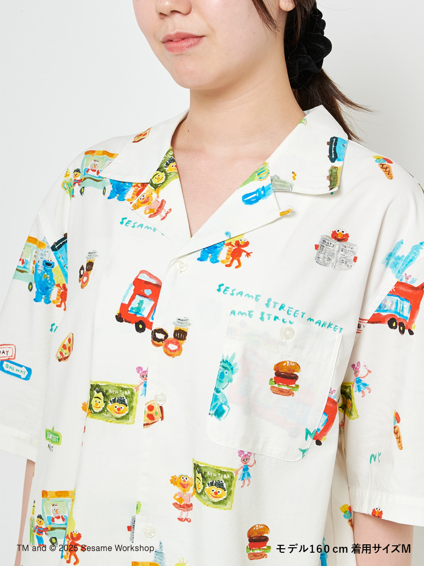 ヒラノトシユキ】【UNISEX】総柄アロハシャツ(トップス)｜SESAME