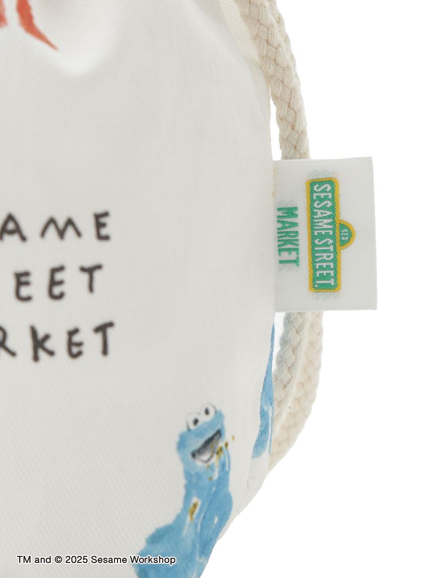 ヒラノトシユキ】フレンズ柄巾着S(ポーチ)｜SESAME STREET MARKET