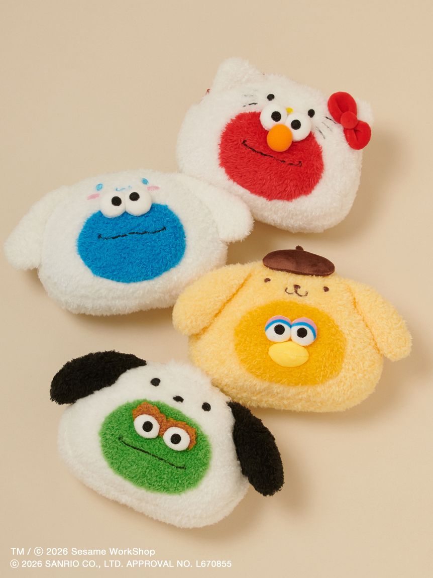 SESAME STREET MARKET×サンリオキャラクターズ】フェイスポーチ(ポーチ