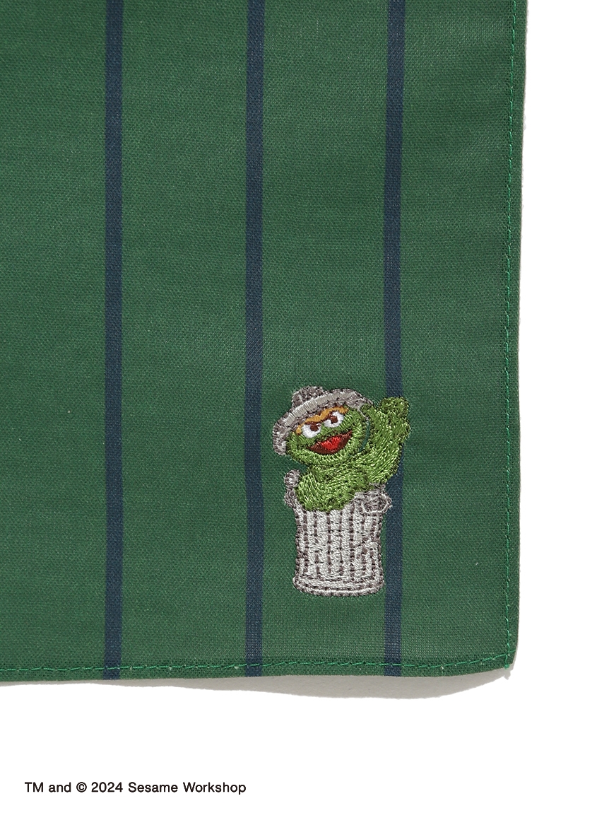 ワンポイント刺繍ストライプハンカチ(ハンカチ・タオル)｜SESAME