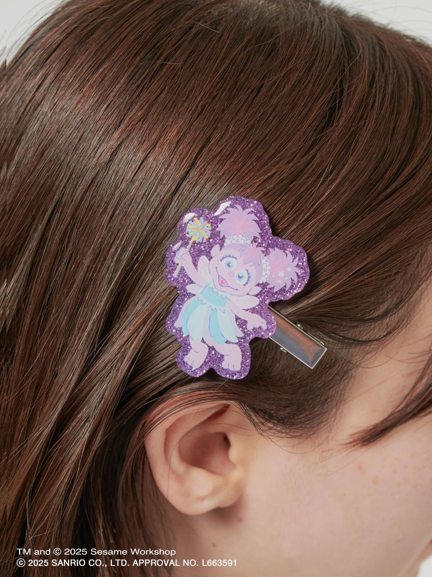 アビー×リトルツインスターズ】ラメアクリルヘアクリップセット(ヘア