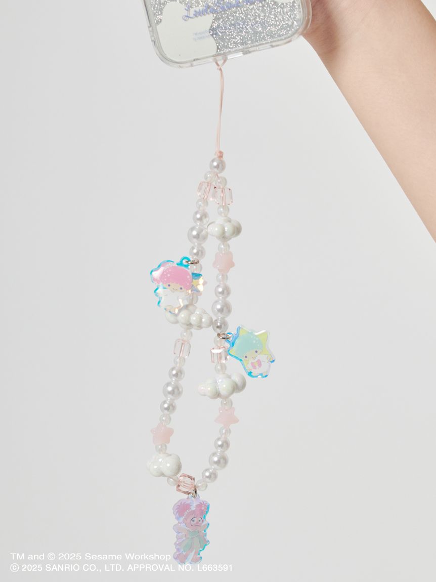 アビー×リトルツインスターズ】チャーム付きビーズストラップ