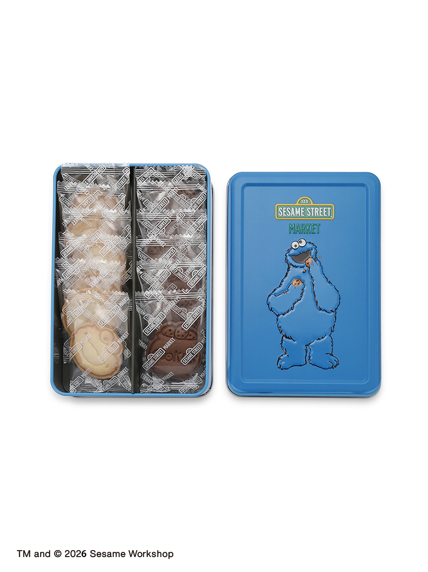 クッキー缶（クッキーモンスター）12枚入(お菓子・食品)｜SESAME