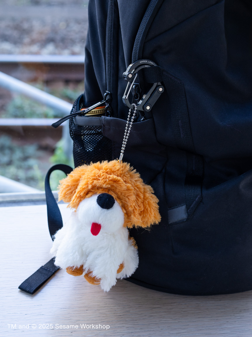 セサミストリート バークレーぬいぐるみ　アメリカ ぬいぐるみチャーム バークレー(ぬいチャーム)｜SESAME STREET MARKET