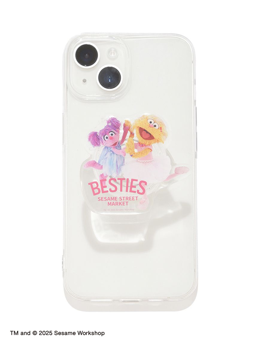 BossNoeul FREEZER×MAGENTA スマホグリップ it doesn't matter] フラワーボタン スマホグリップ