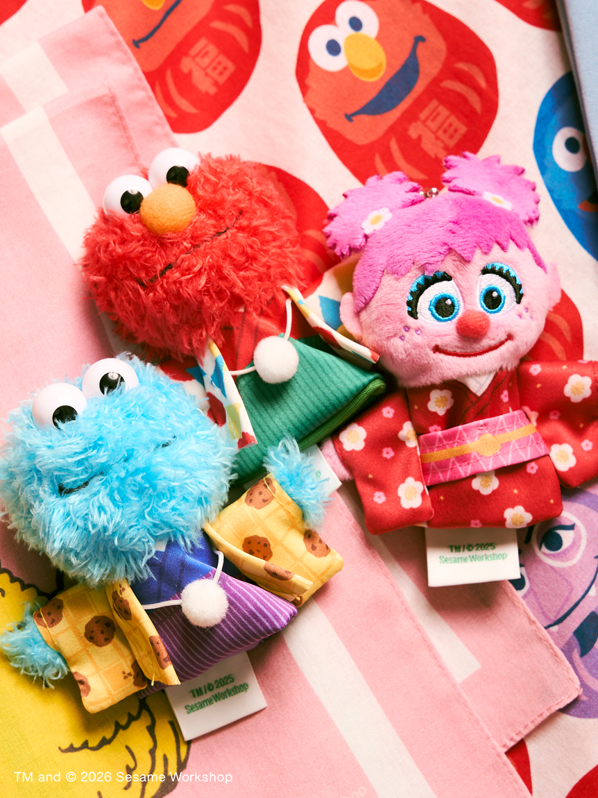 NIPPON】フィンガーパペットチャーム(ぬいチャーム)｜SESAME STREET