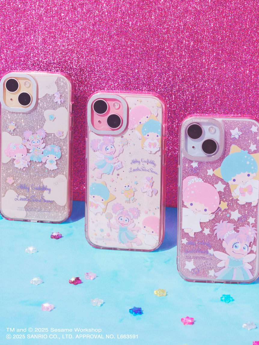 アビー×リトルツインスターズ】スマホクリアケース＆シート（iPhone13