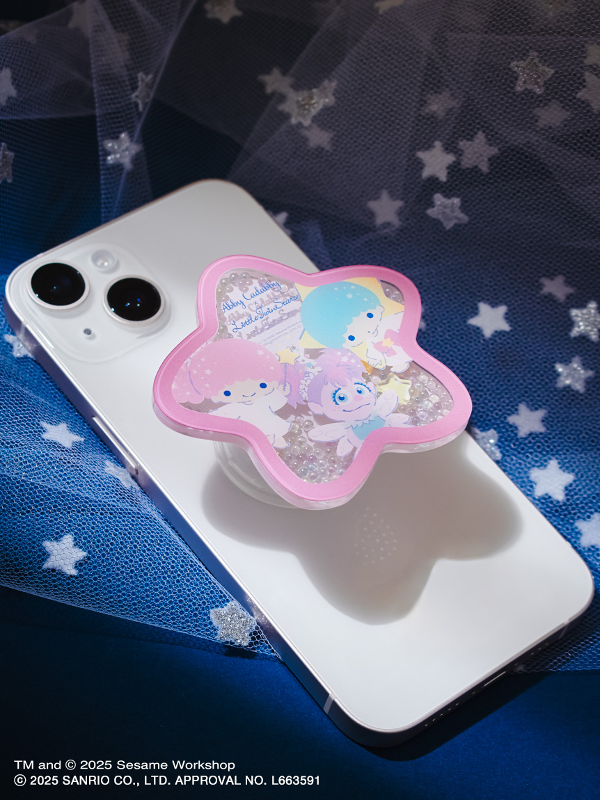 アビー×リトルツインスターズ】しゃかしゃかスマホグリップ(その他