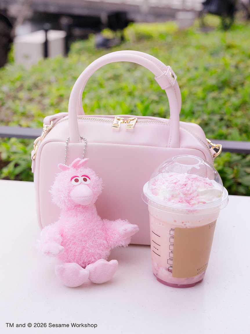 ぬいぐるみチャーム ビッグバード ピンク(ぬいチャーム)｜SESAME