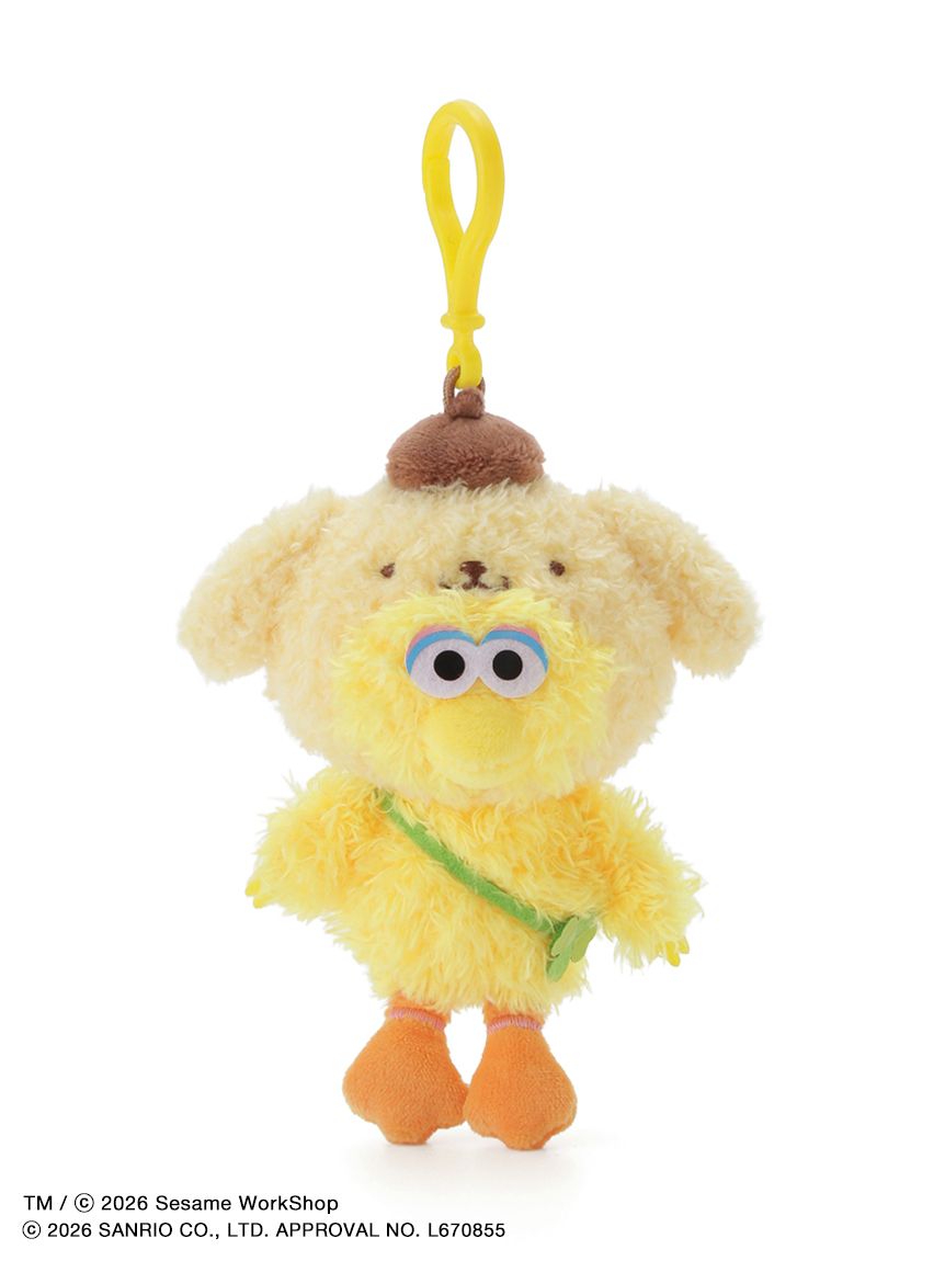 サンリオ イエローネズミ マスコットチャーム ぬいぐるみ SESAME STREET MARKET×サンリオキャラクターズ】ぬいぐるみチャーム