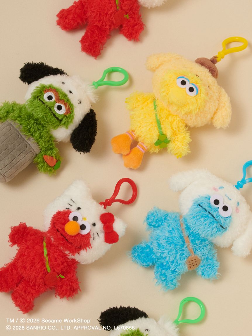 SESAME STREET MARKET×サンリオキャラクターズ】ぬいぐるみチャーム