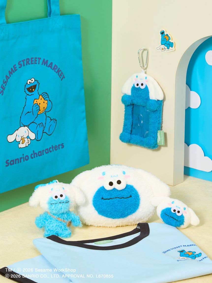 SESAME STREET MARKET×サンリオキャラクターズ】ぬいぐるみバッジ(ぬい
