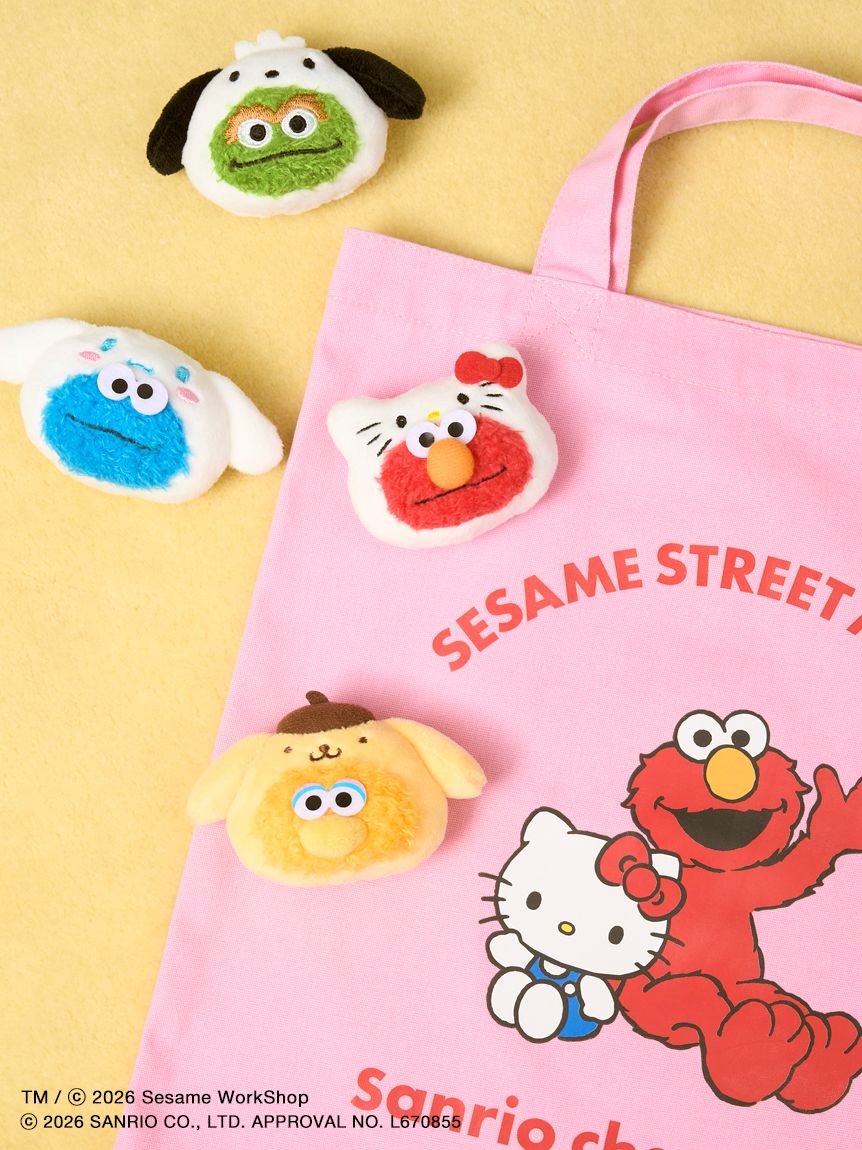 SESAME STREET MARKET×サンリオキャラクターズ】ぬいぐるみバッジ(ぬい