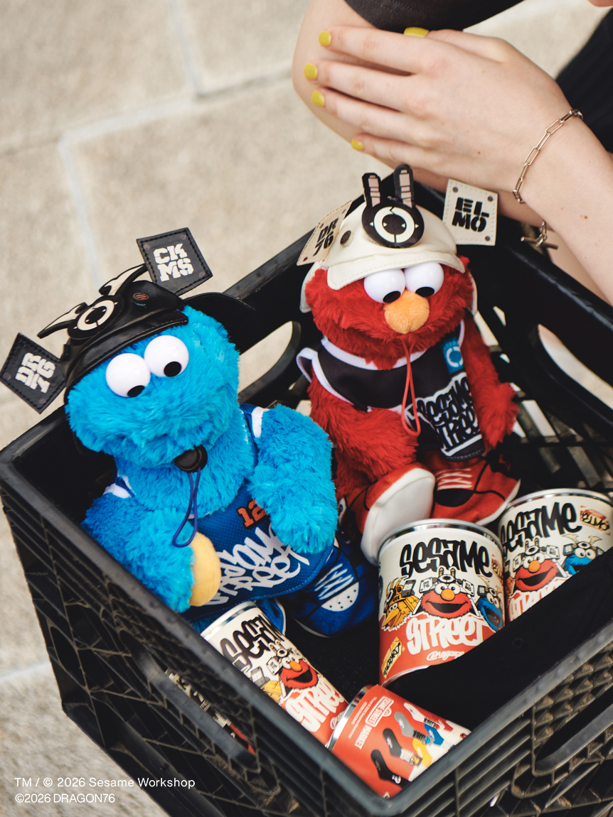 SESAME STREET MARKET×Dragon76】ボーン入りぬいぐるみ(ぬいぐるみ