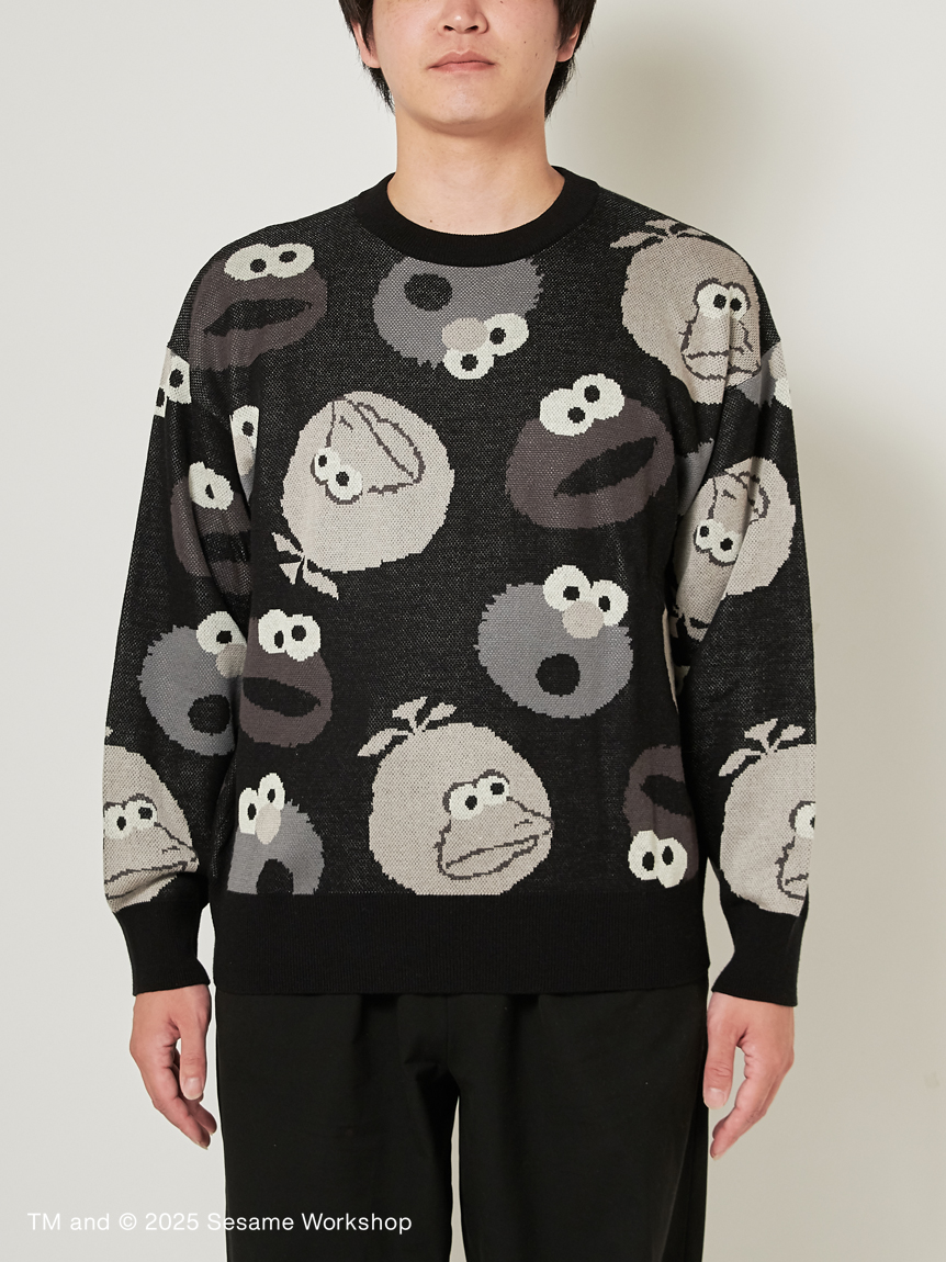 BOO! FRIENDS】フェイスアート ニット(トップス)｜SESAME STREET