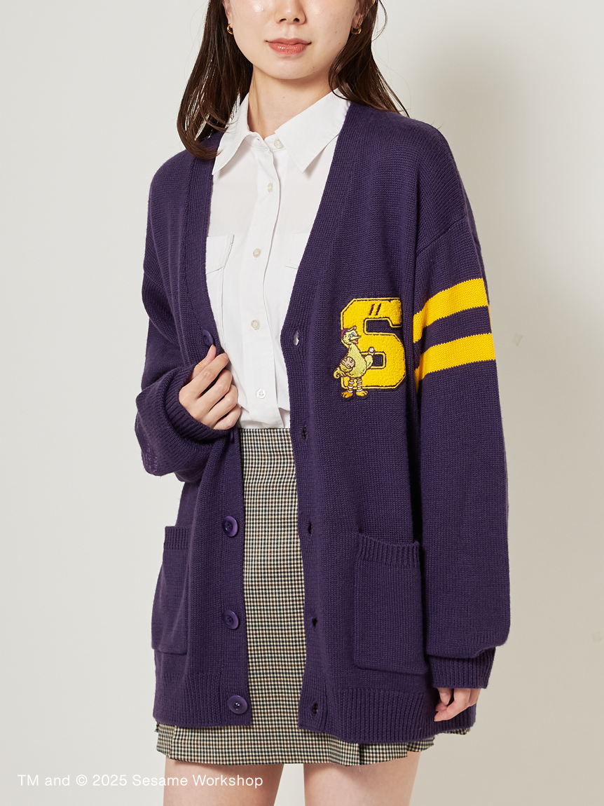 SESAME STREET MONSTERS】【UNISEX】レタード ニットカーディガン
