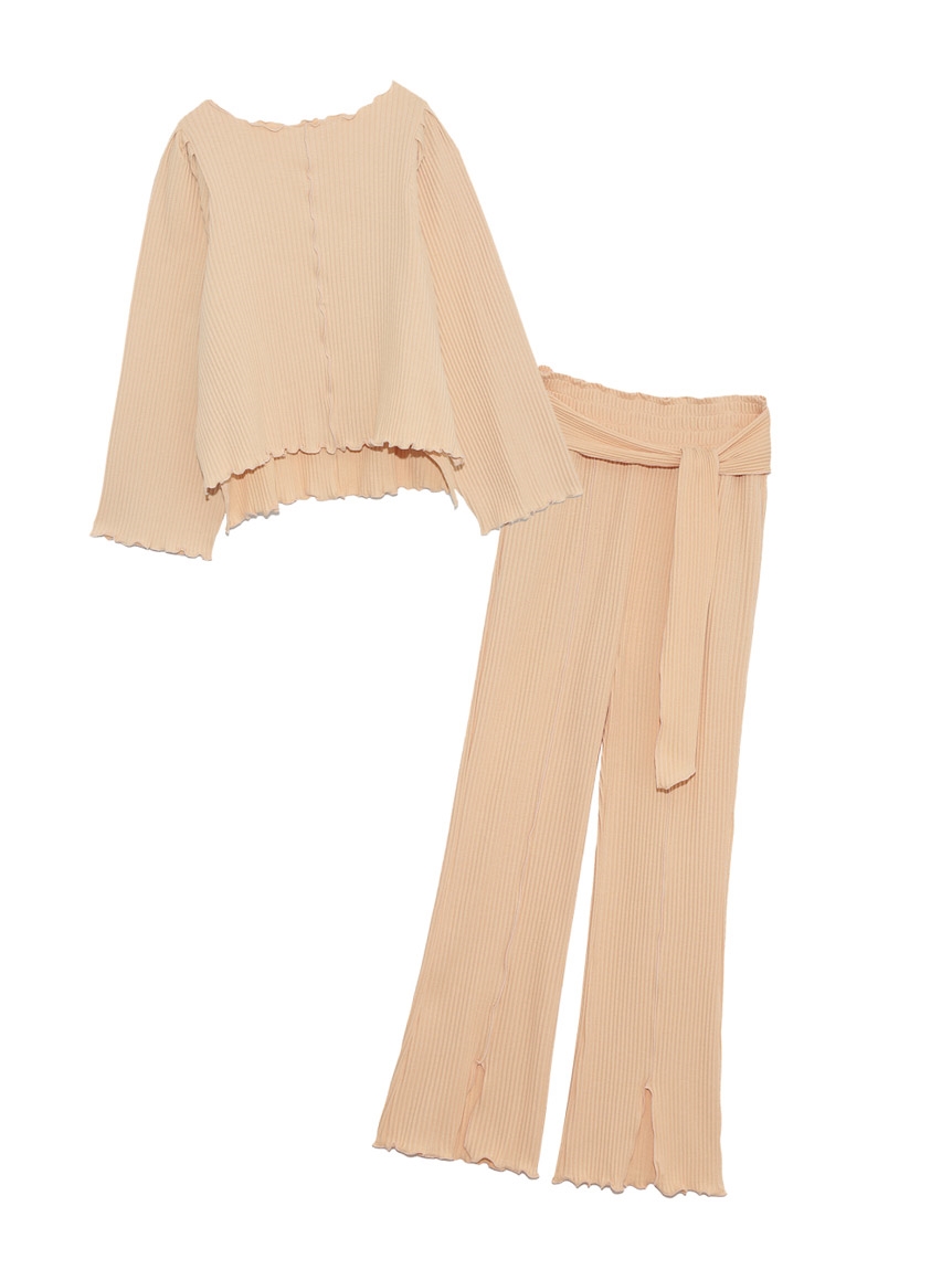 メローリブトップス ハイウエストパンツセット スナイデルホーム Snidel スナイデル の通販サイト 公式