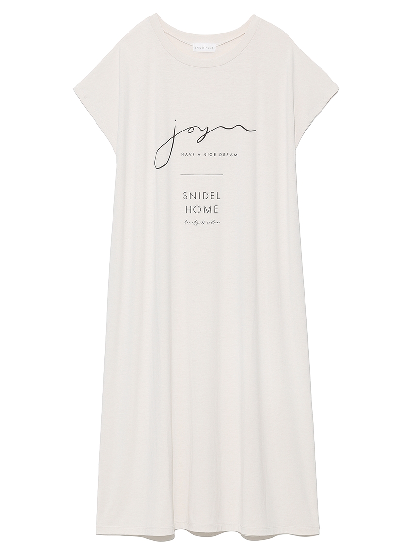 サラフリーメッセージロゴｔワンピース ワンピース スナイデルホーム Snidel スナイデル の通販サイト 公式
