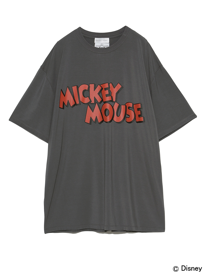 【メンズ】Mickey&MinnieＴシャツ(BLK-F)