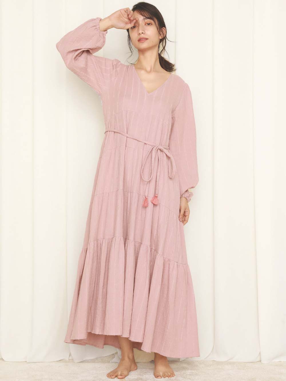 オーガニックコットンwガーゼティアードワンピース ワンピース スナイデルホーム Snidel スナイデル の通販サイト 公式