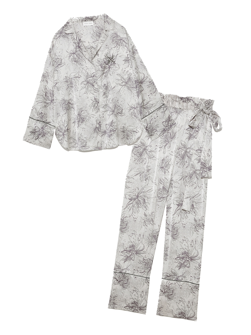 Lumiereサテンプリントシャツ ロングパンツセット スナイデルホーム Snidel スナイデル の通販サイト 公式