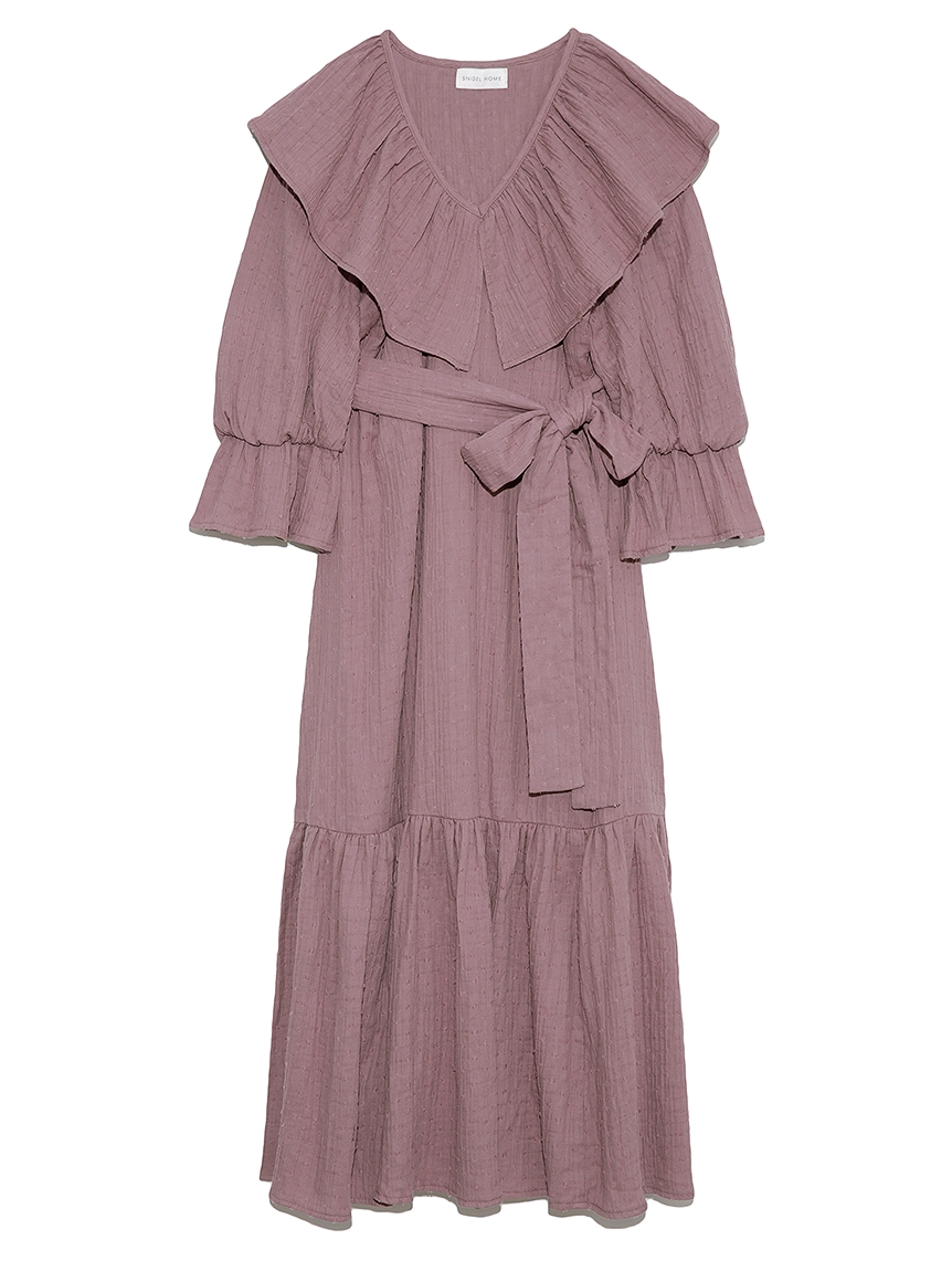 オーガニックwガーゼフリルカラーワンピース ワンピース スナイデルホーム Snidel スナイデル の通販サイト 公式