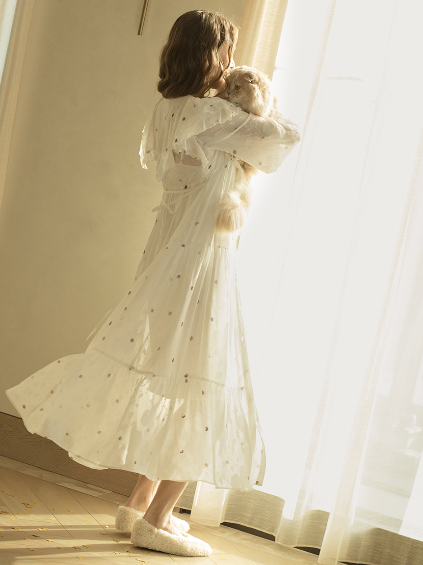 ジャガードロングドレス ワンピース スナイデルホーム Snidel スナイデル の通販サイト 公式