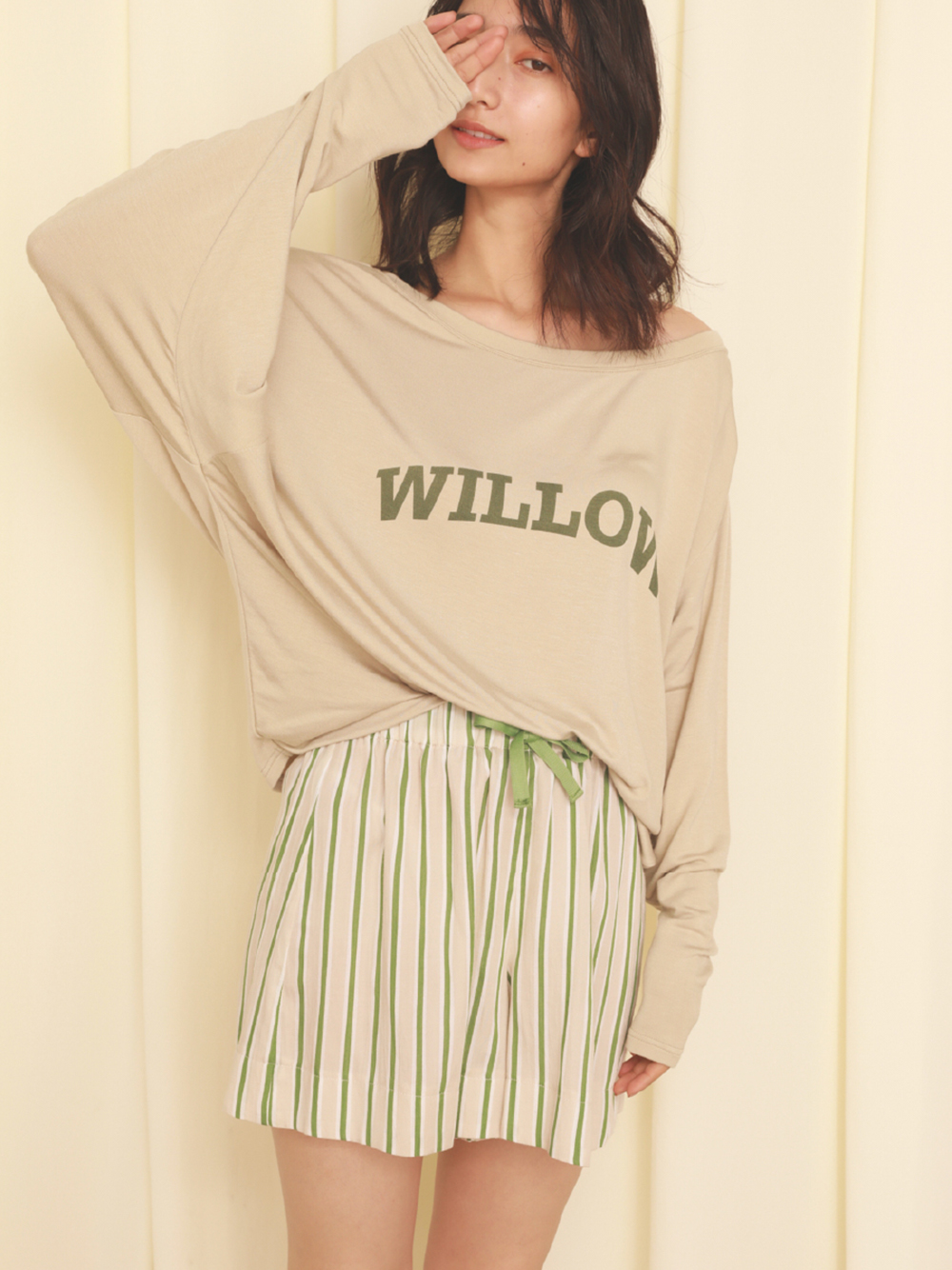 ストライプコットンショートパンツ ショートパンツ スナイデルホーム Snidel スナイデル の通販サイト 公式