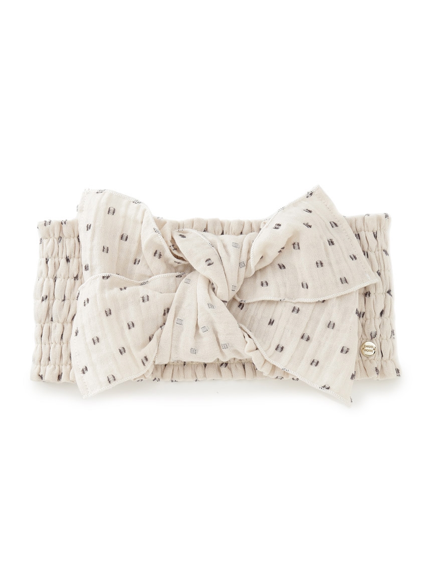 Wガーゼシャーリングリボンターバン ヘアアクセサリー スナイデルホーム Snidel スナイデル の通販サイト 公式