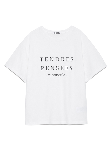 ロゴｔシャツ Tシャツ カットソー トップス Snidel スナイデル の通販サイト 公式