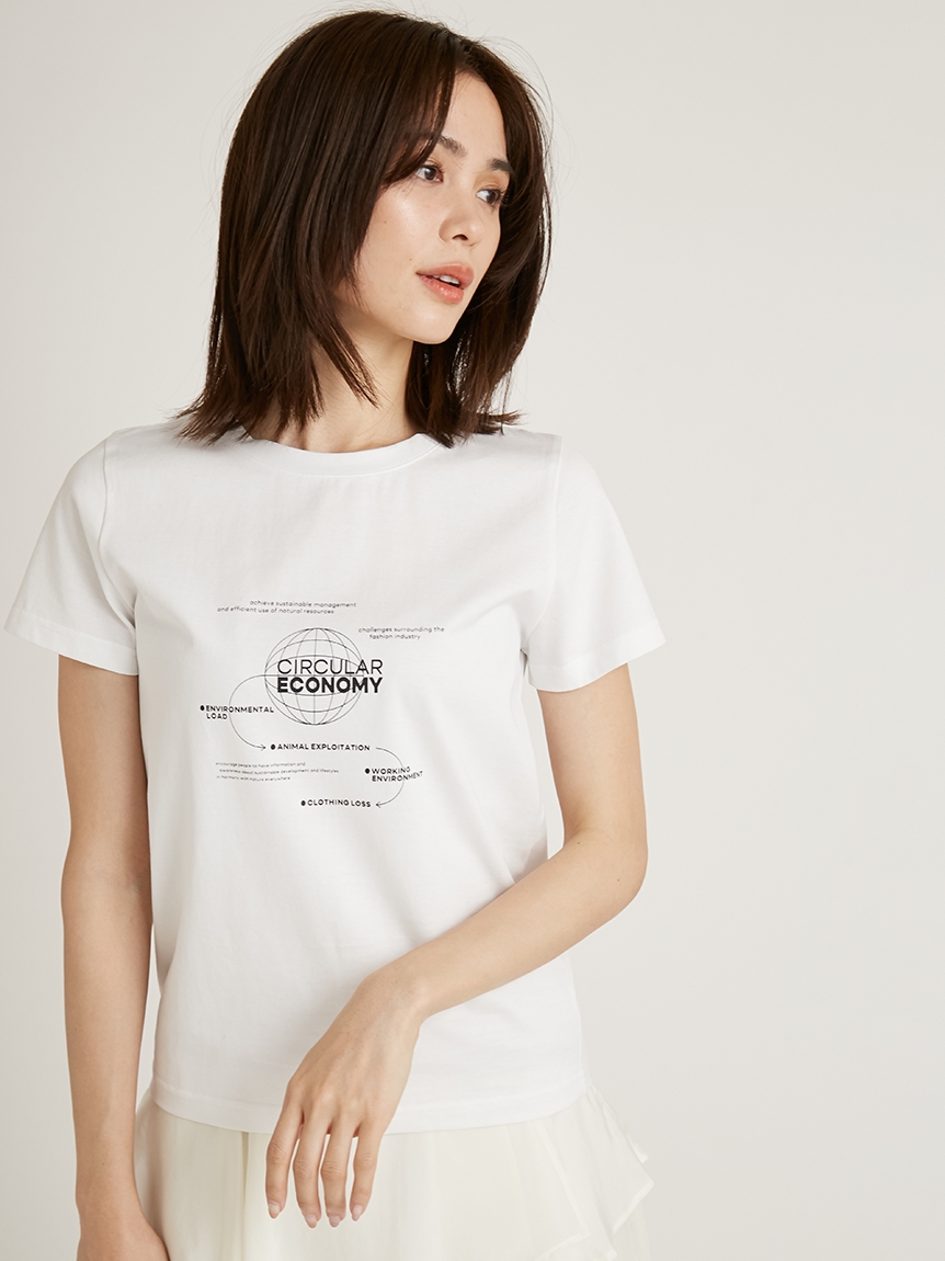 グラフィックtシャツ Tシャツ カットソー トップス Snidel スナイデル の通販サイト 公式