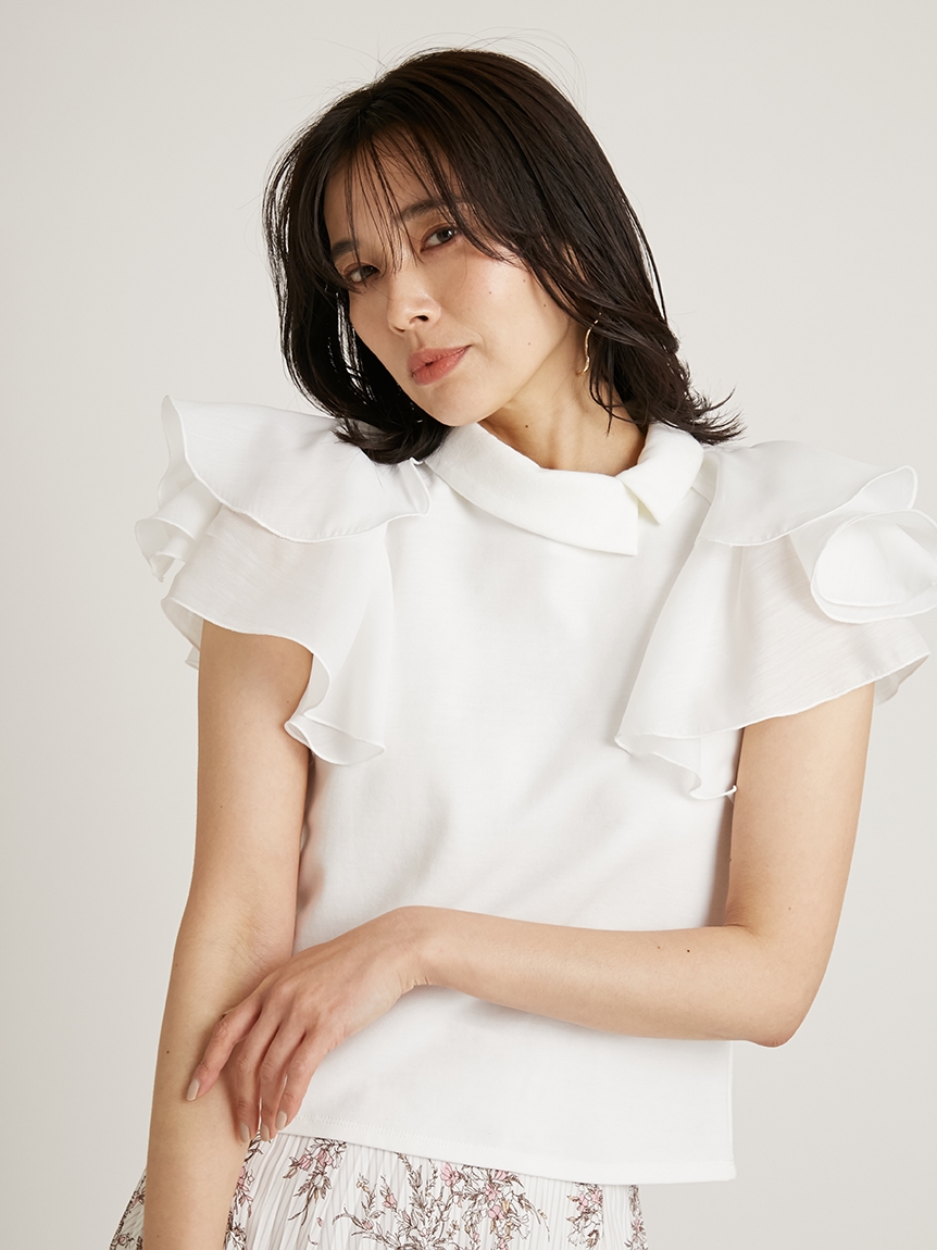 Sustainableフリルドッキングトップス Tシャツ カットソー トップス Snidel スナイデル の通販サイト 公式 Sustainableフリルドッキングトップス Tシャツ カットソー トップス Snidel スナイデル の通販サイト 公式