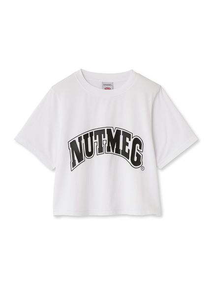 【NUTMEG】ロゴＴシャツ(WHT-F)