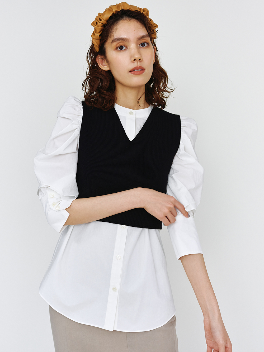 ニットベストセットブラウス シャツ ブラウス トップス Snidel スナイデル の通販サイト 公式